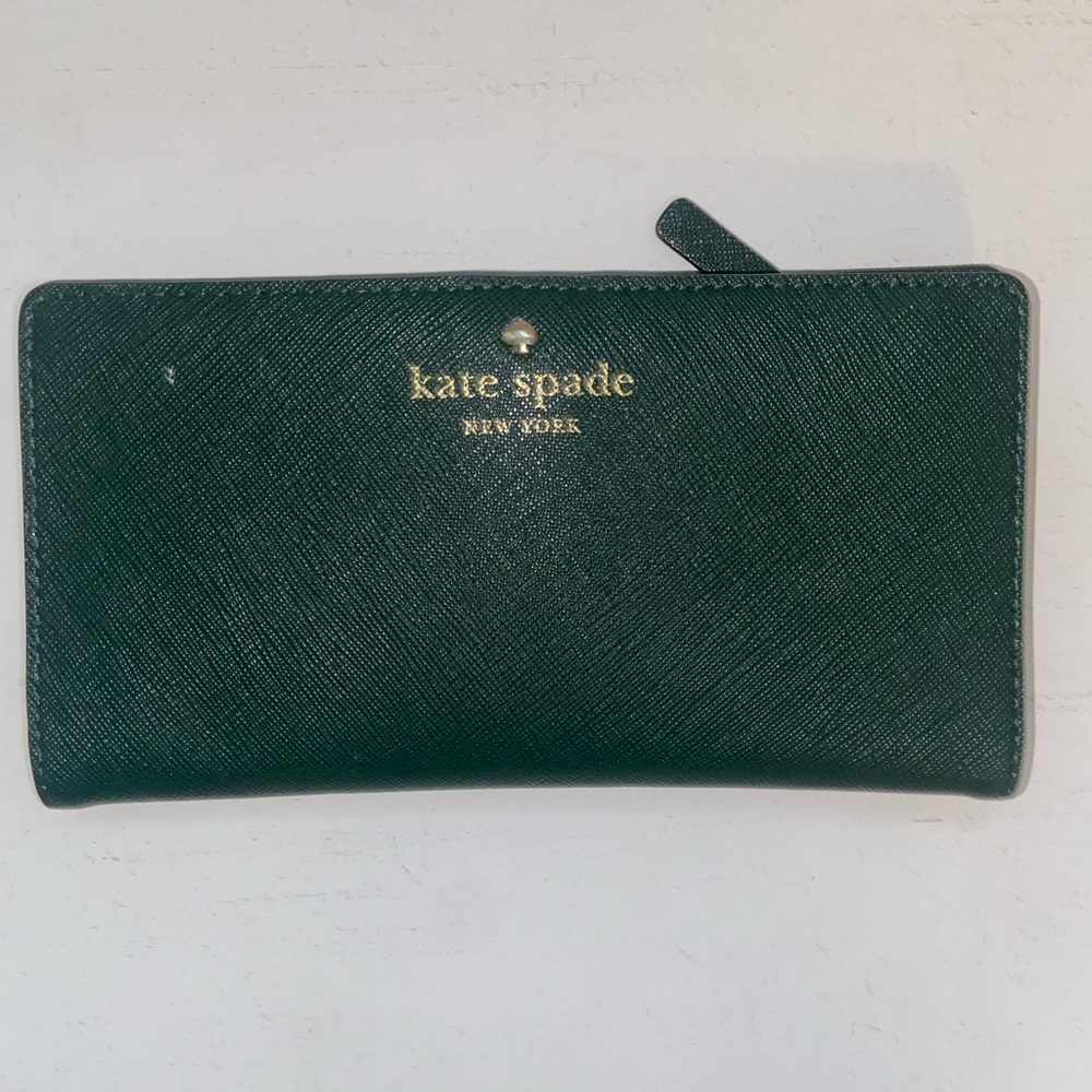 Green kate spade wallet